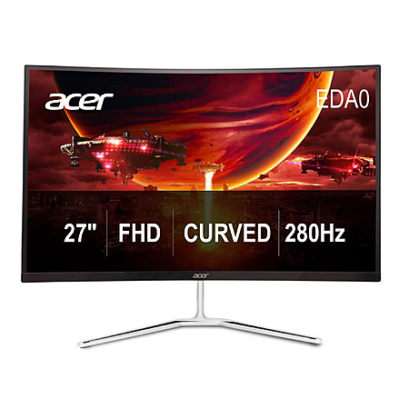 Acer Nitro 27" FHD 1080p 280Hz 1ms FreeSync Premium 1500R Curved Gaming Monitor $77.40 + Free S&H