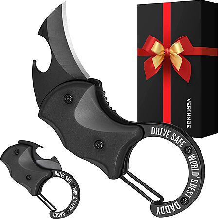 VERTHMOE Box Cutter Keychain Knife $1.49 + FS w/ Prime