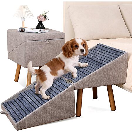 Ziluce Foldable Pet Stairs Dog Ramps (Light Brown): 21" $65. 17" $50 + Free S&H