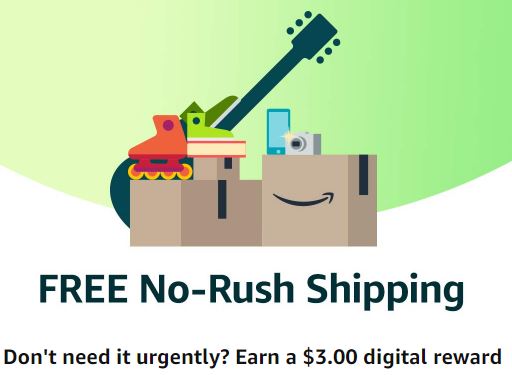 $3 Digital Credit w/ Free No-Rush Shipping on Items / Purchases $3.01+