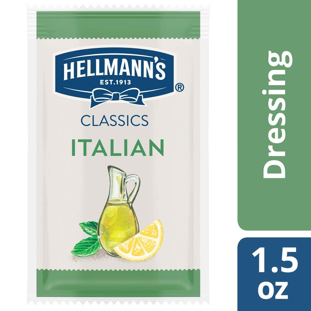 (102-Pack) Hellmann's Classics Italian Salad Dressing Portion Control Sachets 1.5oz (153oz total) - $15.23 or less - FS w/ S&S