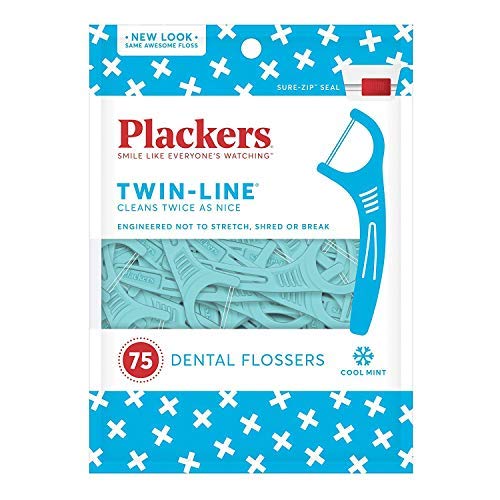 Plackers Twin-Line Dental Floss Picks, 75 Count $1.43 with S&S