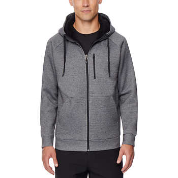 32 Degrees Men's Sherpa Lined Full Zip Hoodie $9.97
