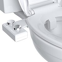 Hibbent Bidet Dual Nozzle Non-Electric Attachment for Toilet $24 + Free S/H