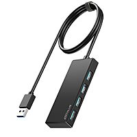 ANYPLUS 4-Port USB 3.0 Hub w/ Integrated 2' Type-A Cable