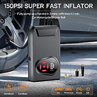 (prime only) 30,000mAh BooKoo 3000A Portable Car Jump Starter & 150 PSI Air Compressor $36 + Free S/H