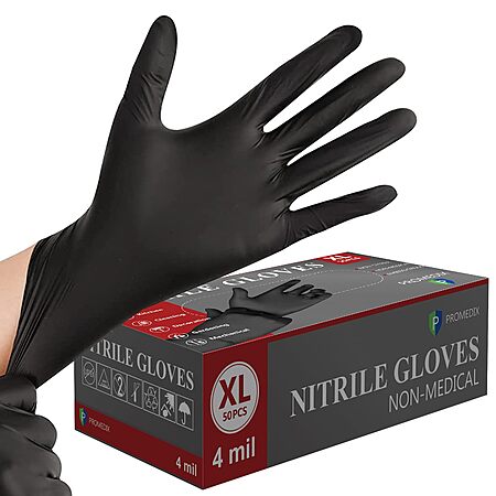 50-ct PROMEDIX 4-mil Nitrile Disposable Gloves $4 @ Amazon