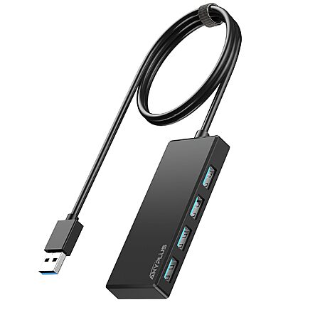Anyplus 4-Port USB 3.0 Hub w/ 2 Ft Cable $6 @ Amazon