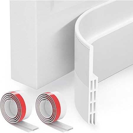2-Pack 2" x 39" GroTheory Under Door Draft Stoppers (White)