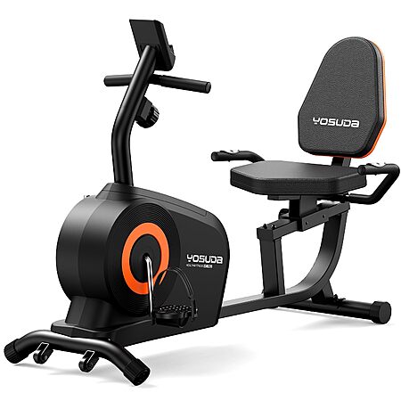 YOSUDA Recumbent Exercise Bike w/ 16-level Resistance $142.50 + Free S&H