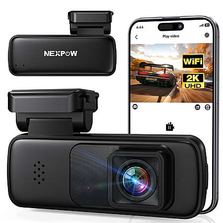 NEXPOW 2K WiFi Front Dash Cam $13 @ Walmart