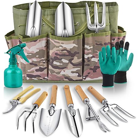 9-piece Gardening Tool Set + Pouch $12 @ Amazon