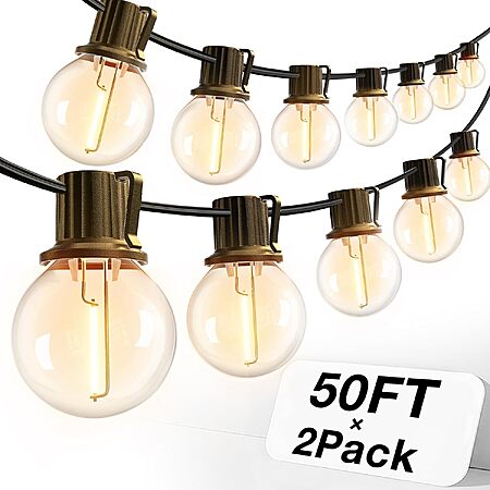 100ft addlon G40 LED Outdoor String Lights $18