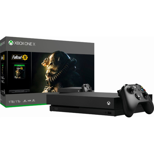 1TB Microsoft Xbox One X Fallout 76 Bundle $400 + free s/h