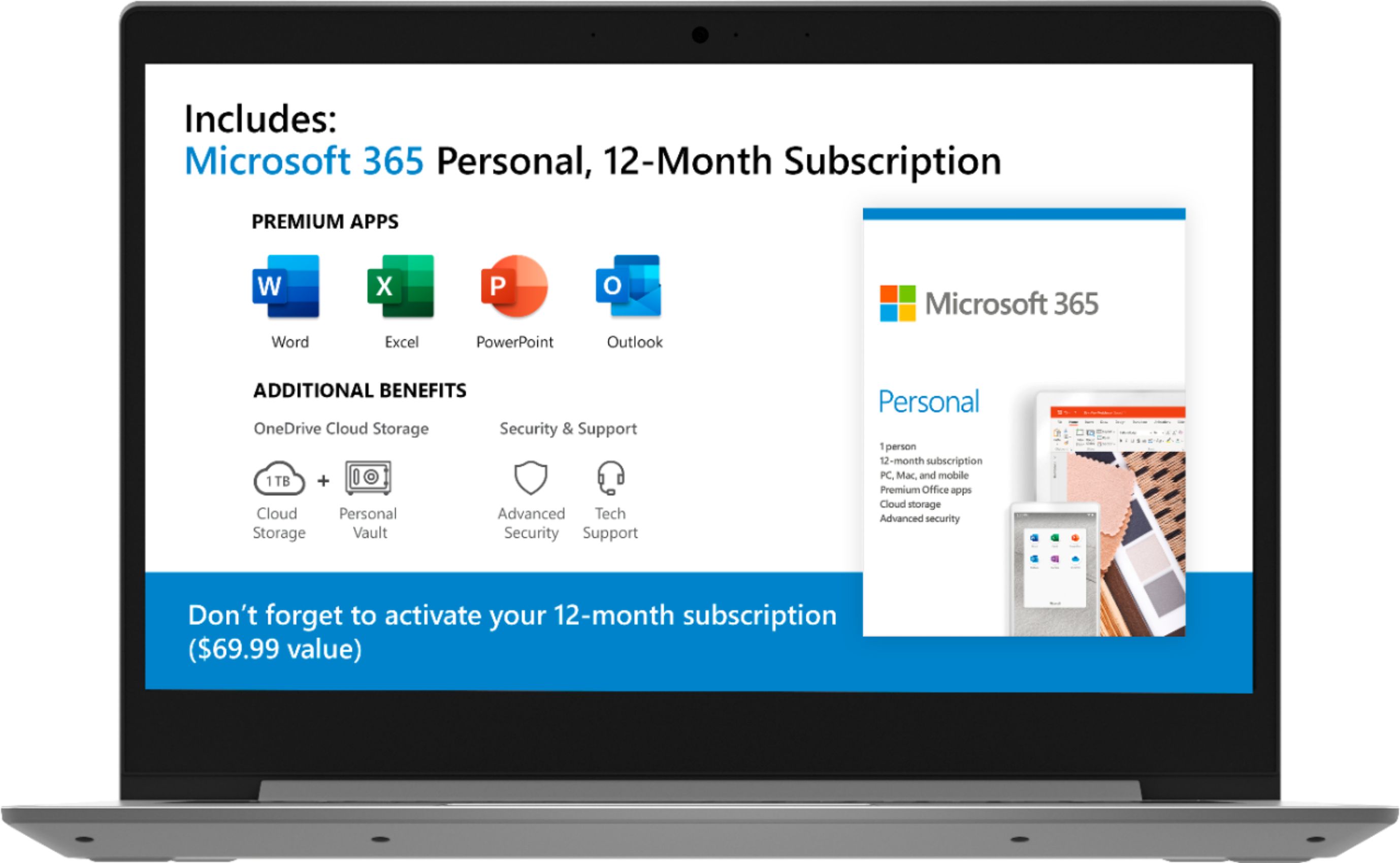 Lenovo IdeaPad 1 14" Laptop - AMD A6-Series - 4GB Memory - AMD Radeon R4 - 64GB eMMC $120 + free s/h