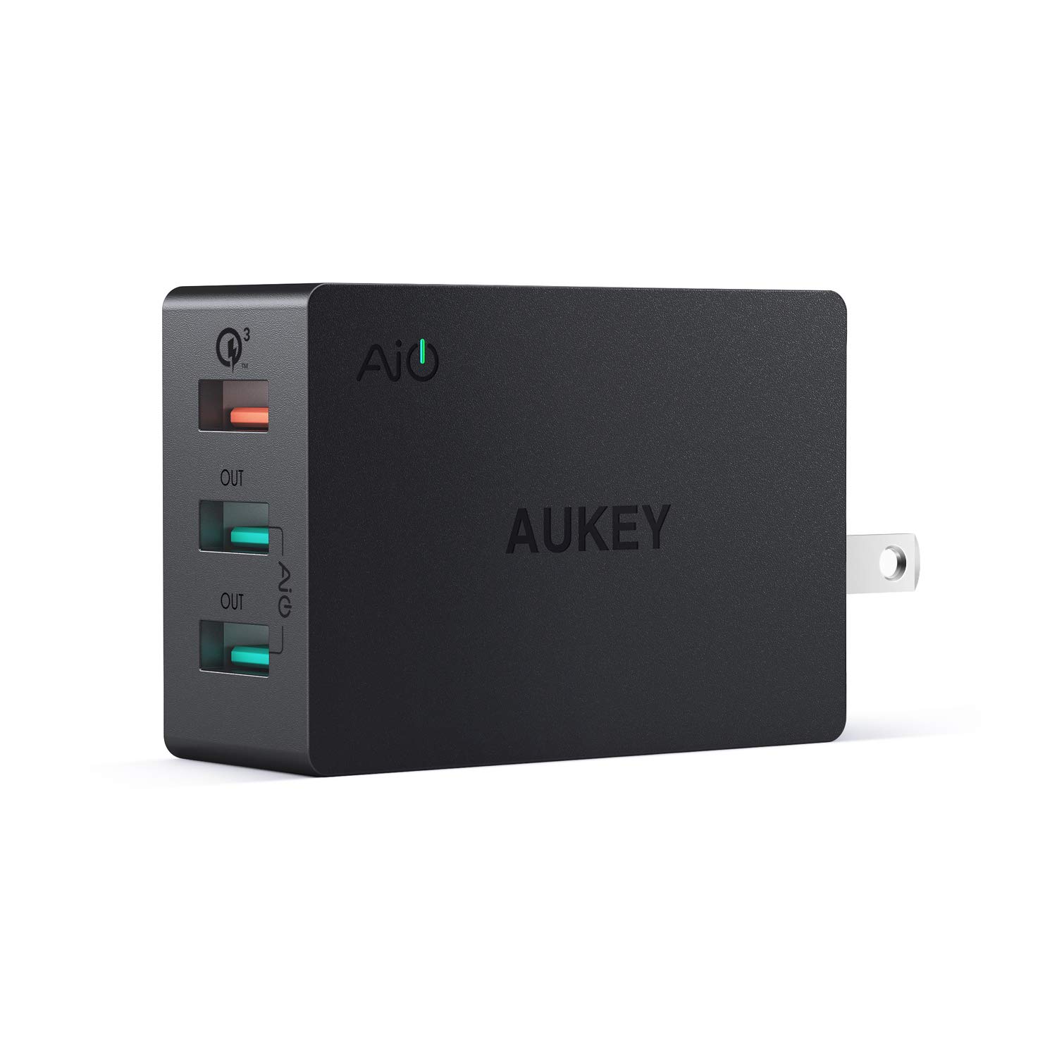 43.5w AUKEY 3 USB-A Wall Charger w/ 1 QC 3.0 $11.50