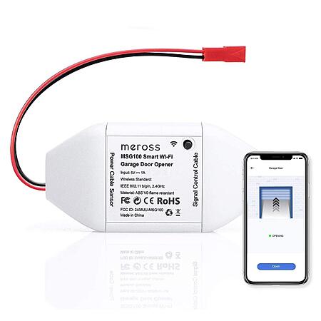 SELECT ACCOUNTS: meross Smart WiFi Garage Door Opener Remote, App Control, Works with Alexa, Google Assistant and SmartThings, No Hub Needed（Non HomeKit Versions）-  $28.21 AC