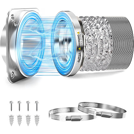 ALORAIR Magnetic Dryer Vent Connector Kit DV180, 4-Inch Quick Connect $18.69 @Amazon