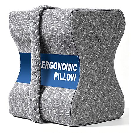 JPFEO Knee Pillow With Strap for Side Sleepers, Leg Pillow for Sciatica, Back,HIPS,Knees,Joints Pain Relief