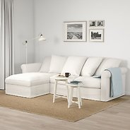 IKEA:GRÖNLID Sofa, with chaise, Inseros white $389