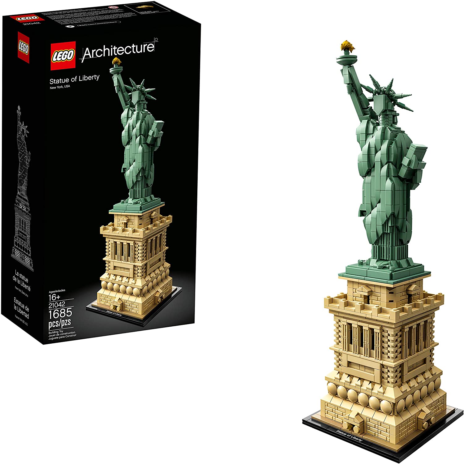 LEGO Architecture Statue of Liberty 21042 Building Kit (1685 Pieces) - Amazon $101.65
