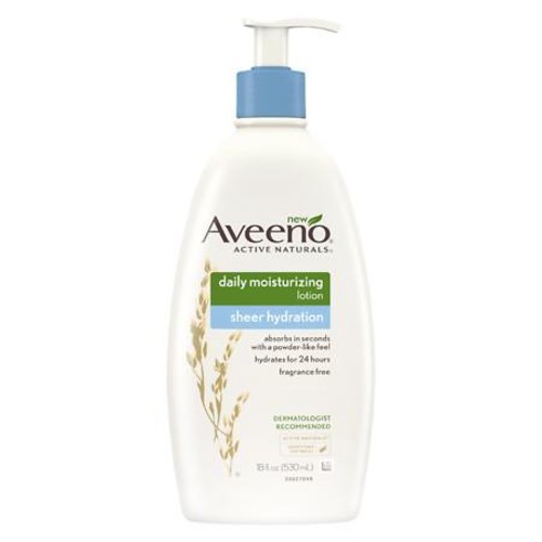33oz Aveeno Skin Relief Moisturizing Lotion For Sensitive Skin $7.69, 18oz Aveeno Sheer Hydration Daily Moisturizing Lotion $4.40 & More w/ F/S to store