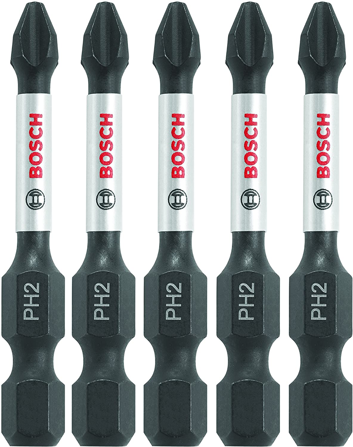 Bosch ITPH2205 5 Pc. 2 In. Phillips #2 Impact Tough Screwdriving Bit $3.98