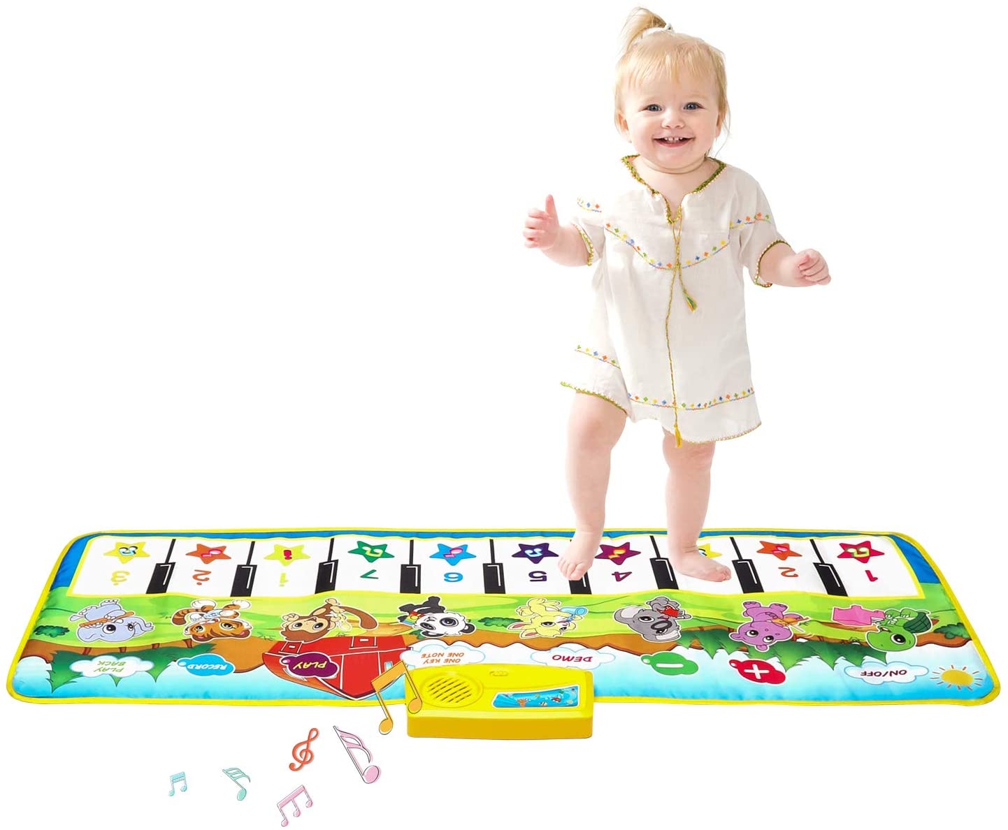 Kids Piano Mat, 39.5" X 14" Music Mats Keyboard Dancing Mat $7.99