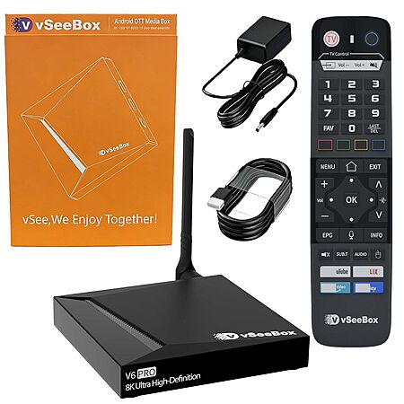 vSeeBox V6 Pro 2026 Android TV Box 4GB+32GB 8K $211.2 + Free Shipping ...