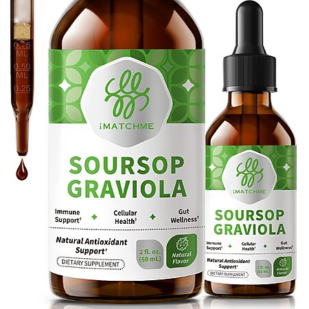 Prime: iMATCHME Soursop Graviola Liquid Drops 2 Fl Oz $7.66 + Free Shipping
