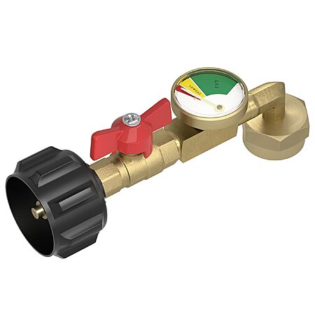 Rushare Propane Refill Adapter for 1 lb. Tanks with Valve and Gauge $15.29 + Free Shipping