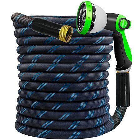 Junredy 75-Foot Garden Hose with 10-Pattern Sprayer