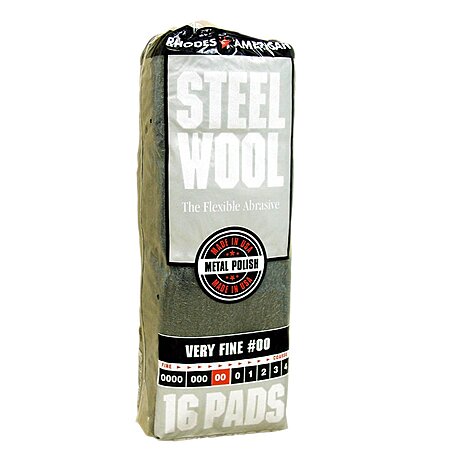 16 Count - Rhodes American Homax Steel Wool #00 (Very Fine Grade Steel ...