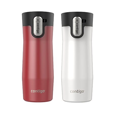 (4) Contigo Autoseal West Loop Vacuum-Insulated Travel Mug, 16oz, 4-Count