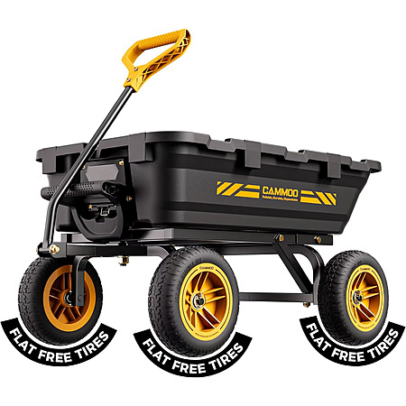 CAMMOO Heavy-Duty Garden Dump Cart, up to 900 lbs $57.40 + Free S&H