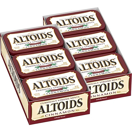ALTOIDS Cinnamon Breath Mints, 1.76 oz. (Pack of 12)
