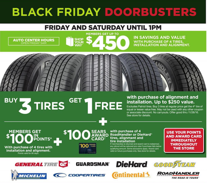 goodyear tire prices sears