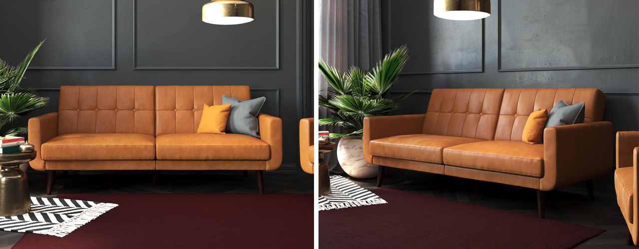 walmart mid century sofa