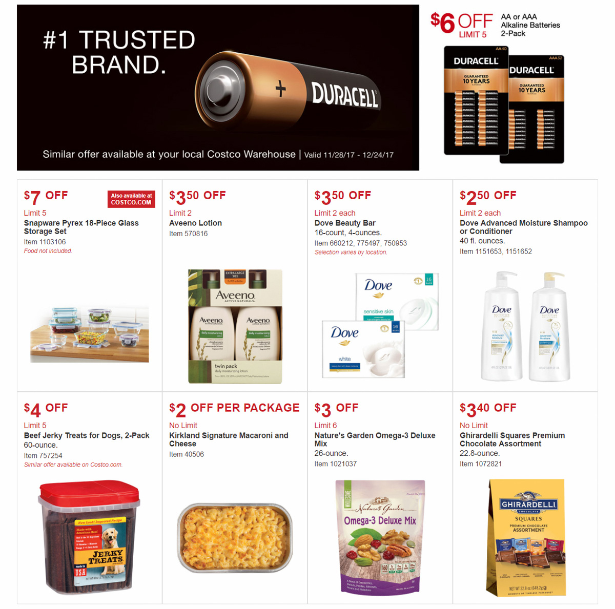 Costco December 2017 Coupon Book