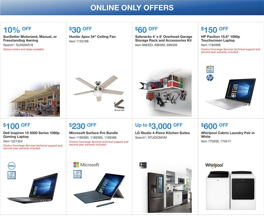 Costco March 2018 Coupon Book