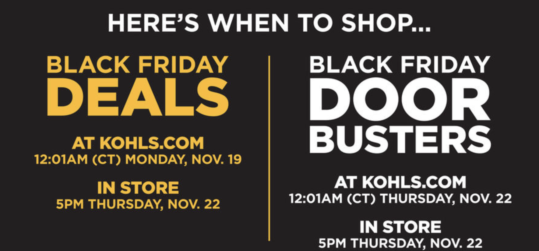 Breaking down the Kohl’s Black Friday ad (store hours, best bargains