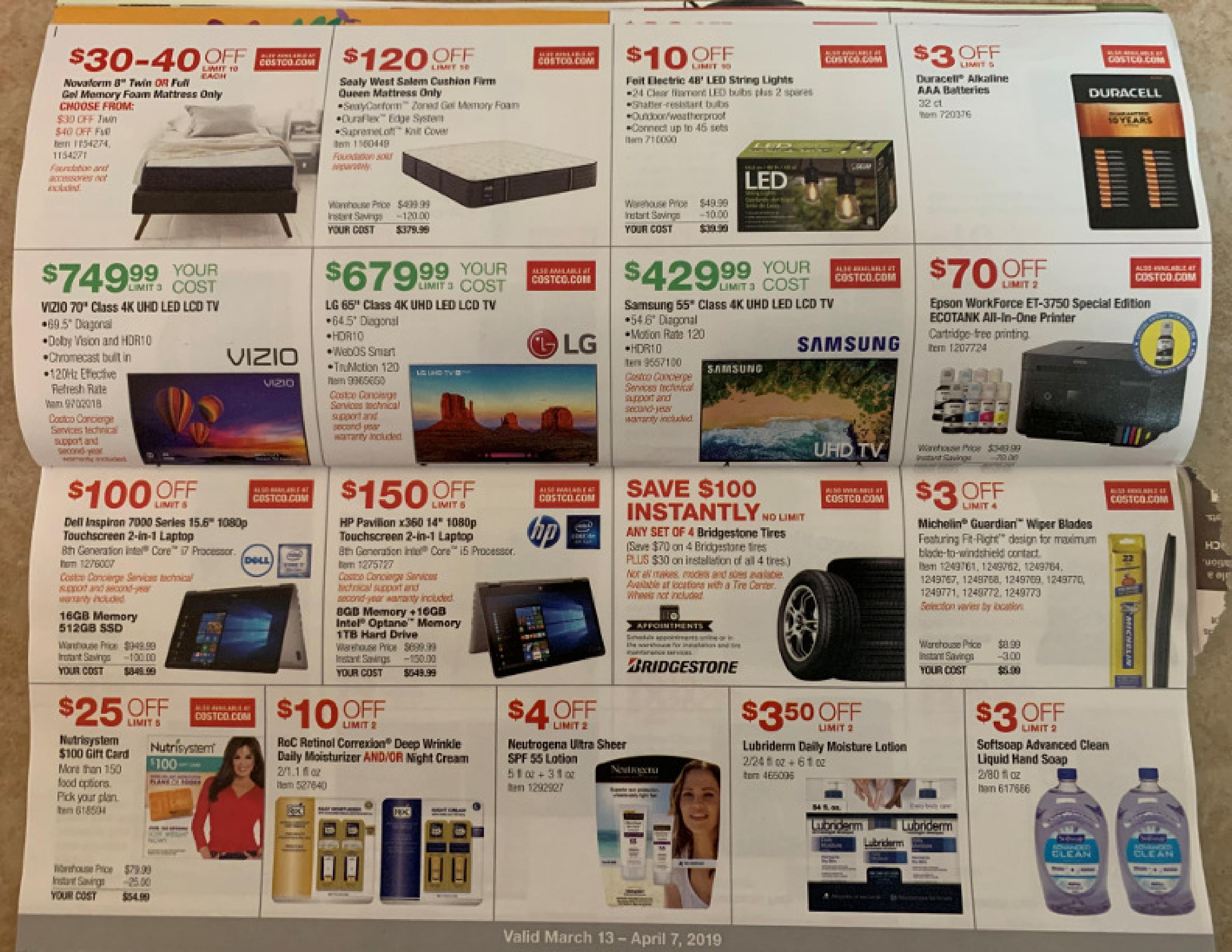 Costco March 2019 Coupon Book and Best Deals of the Month