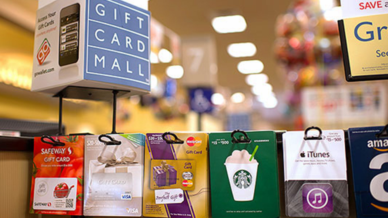 gift cards at the store