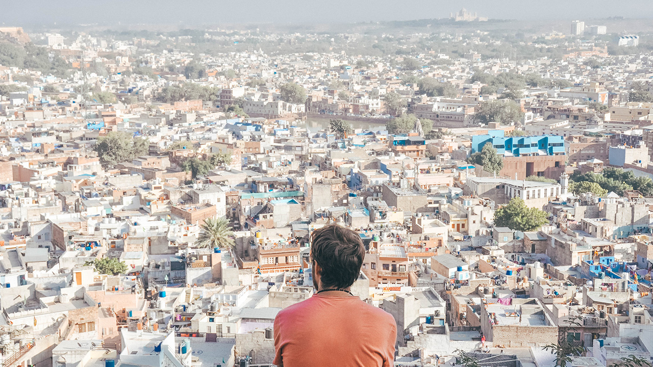 looking at a cityscape