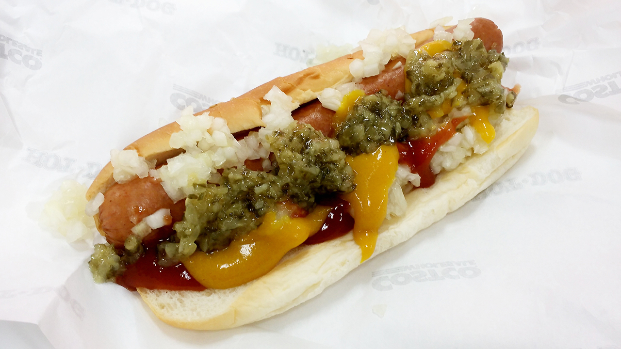 the famous costco hotdog
