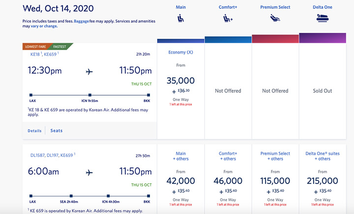Delta bookings website