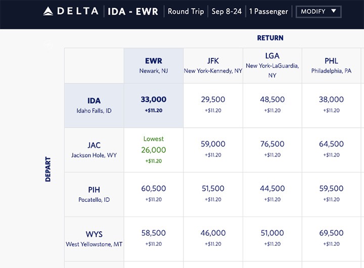 Delta bookings website