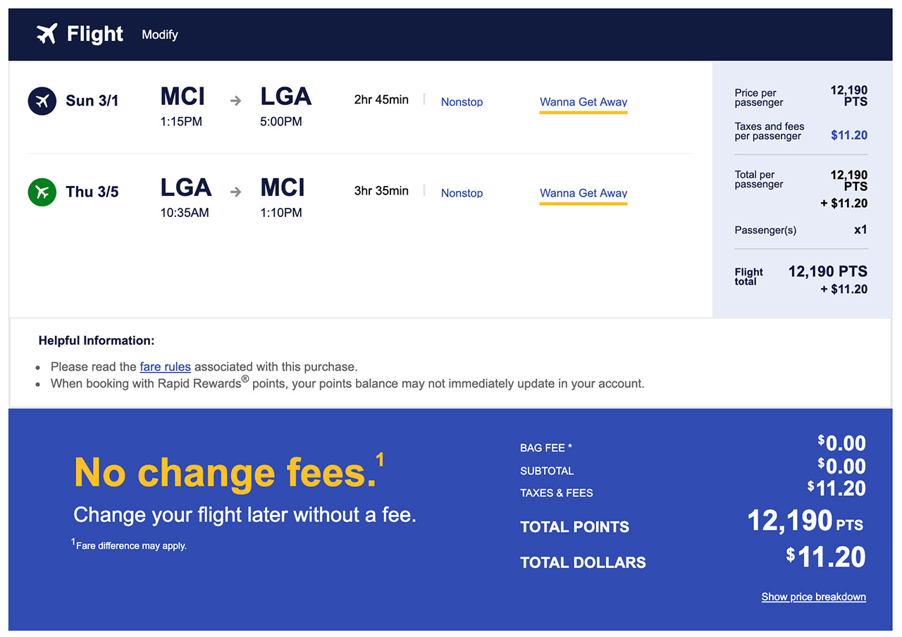 southwest screenshot