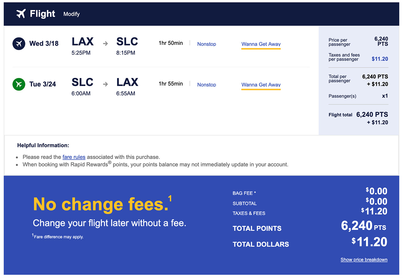 southwest screenshot