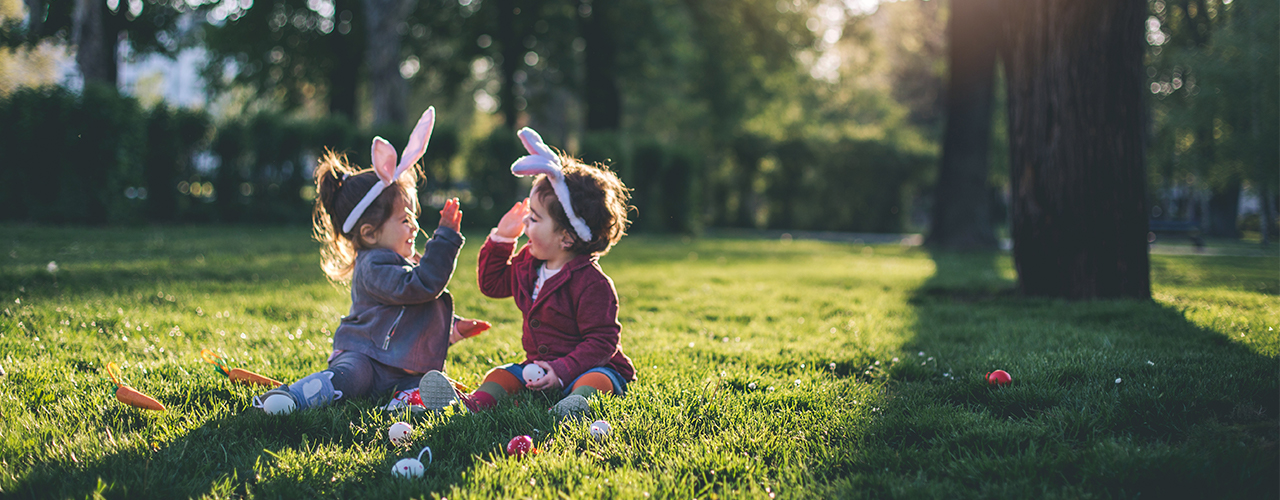 kids easter baskets hunt eggs